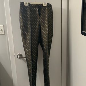 Size 8 gold and gray never worn trousers